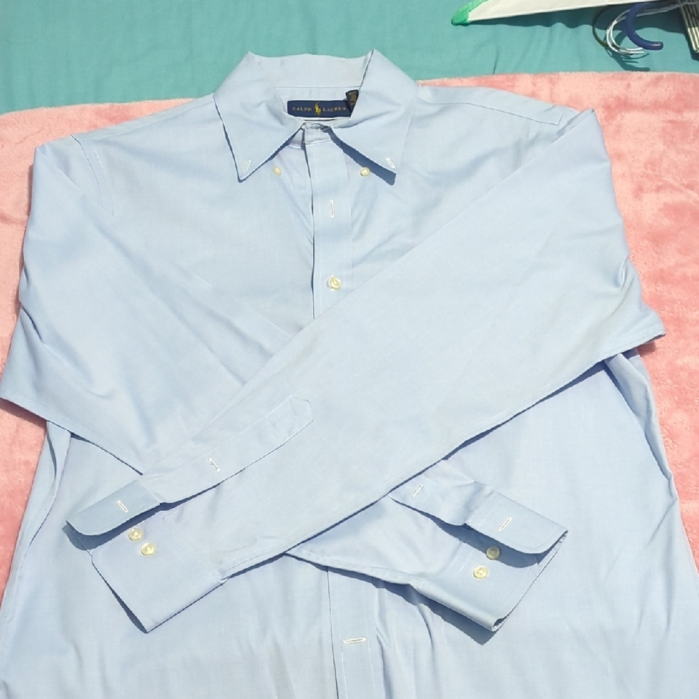 Ralph Lauren Light Blue Men's Dress Shirt - Picture 5 of 7